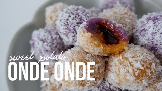 Sweet Potato Onde Onde Recipe (Palm Sugar Glutinous Rice Balls)