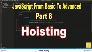 Hoisting Variables | Part 8 | JavaScript | #SmartCode