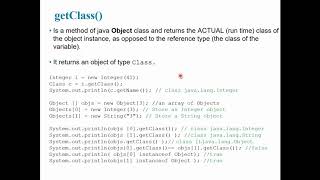 CMSC203 Wk 11 instanceOf and getClass