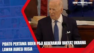 Pidato Pertama Biden Puji keberanian Rakyat Ukraina Lawan Agresi Rusia