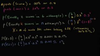 Free throw binomial probability distribution | Probability and Statistics | Khan Academy