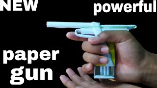 how to make paper pistol gun ||paper gun || how to make gun with paper and machibox