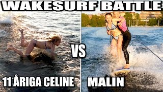 WAKESURF BATTLE 11 ÅRIGA CELINE VS MALIN