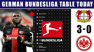 Bayer Leverkusen 3-0 Frankfurt: 2023 German Bundesliga Table & Standings Update | Bundesliga Table