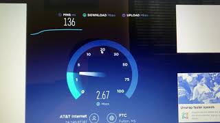 At\u0026t dsl internet speed test (wow)