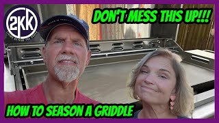 How to season a Flat top Griddle | Stop Using The Wrong Oil On Your Blackstone Griddle