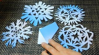 kimie gangiの6つ折りで簡単 雪の結晶を作ろう