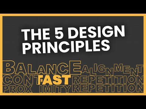 The 5 design principles (but in web design)