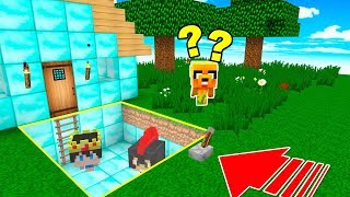 ME ESCONDO EN LA CIUDAD SECRETA DE DIAMANTITO 💎😂 ESCONDITE CON LOS COMPAS EN MINECRAFT