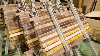 Process of Making Edge Grain Cutting Board. WoodWork Artisan in Korea