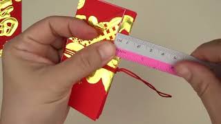 DIY hongbao year 2024 用利是封制作年灯的工艺 2024年农历新年 用农历新年龙红包方法制作灯笼中国龙农历新年灯笼