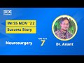 Dr. Anant, INI SS MCh Neurosurgery Rank 7, shares his success story with Dr. Sarvana Santosh Kumar.