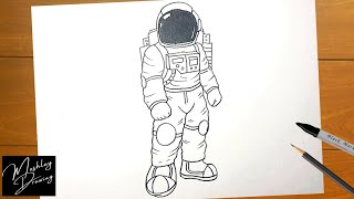 How to Draw an Astronaut Easy Step by Step