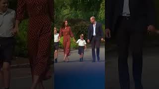 William and Kate take children to private school