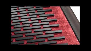 Guardian Clean Step Scraper Outdoor Floor Mat, Natural Rubber, 3'x5', Black, Ideal outside entryway