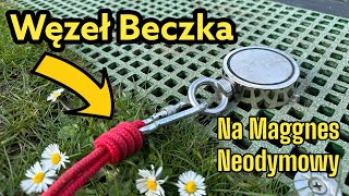 Jak Zawiązać Węzeł Beczka na Magnes Neodymowy | How to Tie a Barrel Knot on a Neodymium Magnet