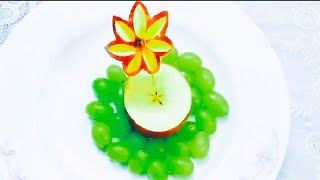♦Apple Carving garnish,Red apple art decorations for hotelparty/Yellow nightবিয়েতেপ্লেটসাজানআপেলদিয়ে