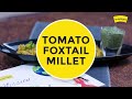 healthy lunchtime with tomato foxtail millet healthy recipe possible