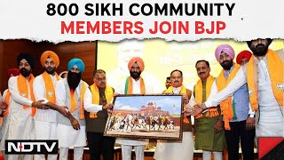BJP News | 800 Sikh Community Members Join BJP Amid Lok Sabha Polls