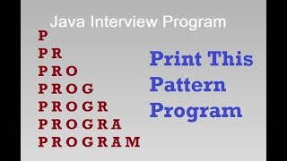 Pattern Program C#.Net | Interview Pattern Program