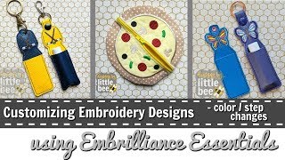 Customizing an Embroidery Design (Color/Step Changes) using Embrilliance Essentials