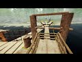 epic water base build and defend on the yacht the forest gameplay