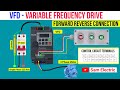 Forward Reverse Connection In VFD & Parameters Setting l VFD Control Wiring