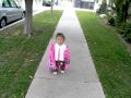 Chloe on her way to school.MOV