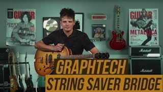 Graphtech String Saver Jazz Bridge Demo