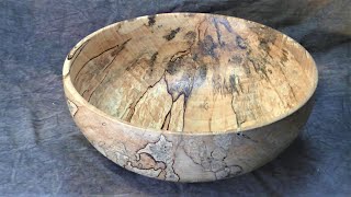 spalted birch bowl