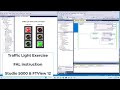 Allen-Bradley PLC Controls FAL Instruction Traffic Light Exercise With Pause