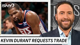 Kevin Durant requests trade from Nets, here’s what happens next | SNY NBA Insider | SNY
