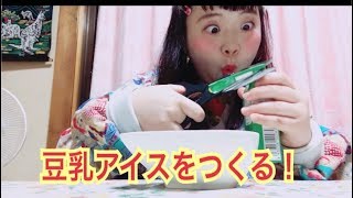 [ぜんぶ自分でやる動画]豆乳アイスを作ってみた！！！