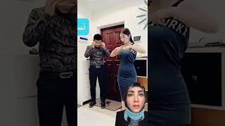 الست الصينيه لما بتغير هدومها مفاجاه