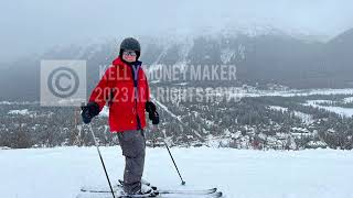 Peter Reckell goes skiing with his family in Alaska.