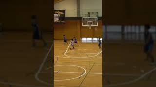 【小5バスケ】ドロップステップからのスピン\u0026ステップイン #バスケ #basketball  #ミニバス