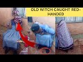 Old Witch Caught caught outside someone’s House |Witchcraft Exists my love !