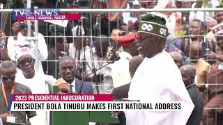 (WATCH) President Bola Tinubu's inauguration speech