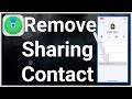 How To Remove Someone From Location Sharing