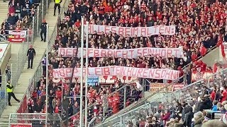 FC Bayern Fans HURENSOHN Plakete Gegen HOPP + Pyro in Hoffenheim : FC Bayern 0:6