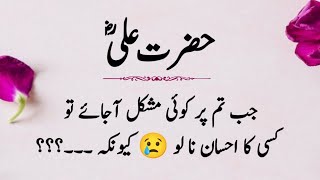 Golden Words | Hazrat E Ali Urdu Quotes | Urdu Shayari | Islamic Urdu Quotes