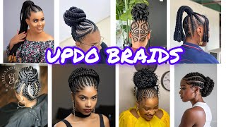 🔥 100+ 2025 Stunning Cornrow Updo Hairstyles for Black Women | Elegant & Trendy Styles Compilation