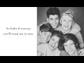 One Direction - Change My Mind (Lyrics video)