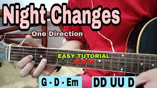 Night Changes Guitar Tutorial - One Direction (EASY CHORDS)