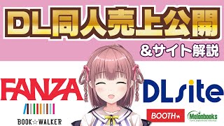 【売上公開】DL同人は儲かる？売れるサイトを解説【FANZA/DLsite】