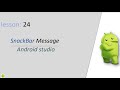 How to Show Snackbar Message in Android Studio | Android Studio Tutorial for Beginners