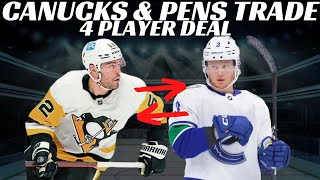 Breaking News: NHL Trade - Canucks & Penguins Complete 4 Player Deal