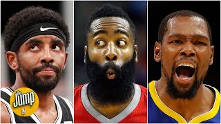 Who takes the last shot for the Nets: Kevin Durant, James Harden or Kyrie Irving? | The Jump