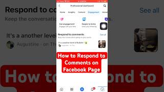 How to Respond to Comments on Facebook Page📱🔥 #facebook #tipsandtricks #tutorial #comments