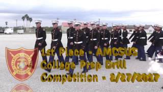 MMA Drill Team Places 1st at the AMCSUS Drill Competition - 2/27/2017